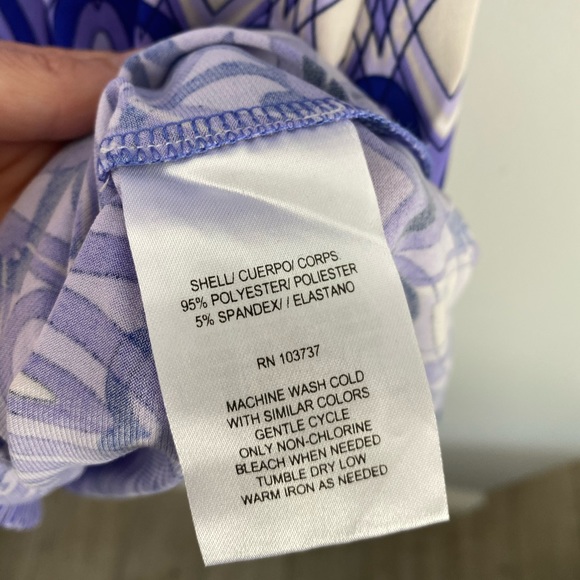 Donna Morgan tunique dress purple white size 4 - Picture 8 of 8